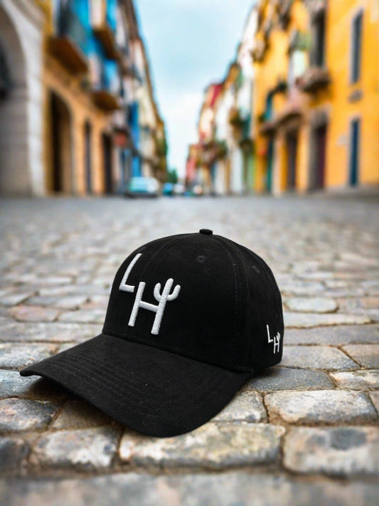 All Suede Black Baseball Cap by LH Cactus Caps | Premium Hat